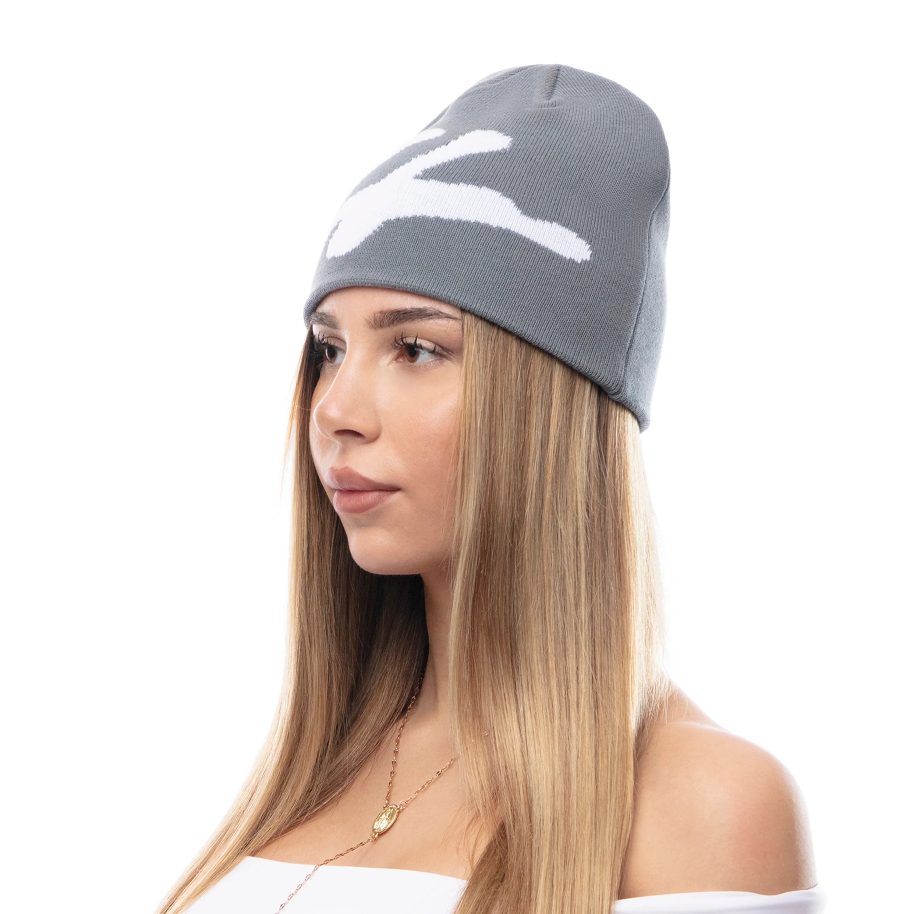 PURPILL BEANIE JACQUARD GREY