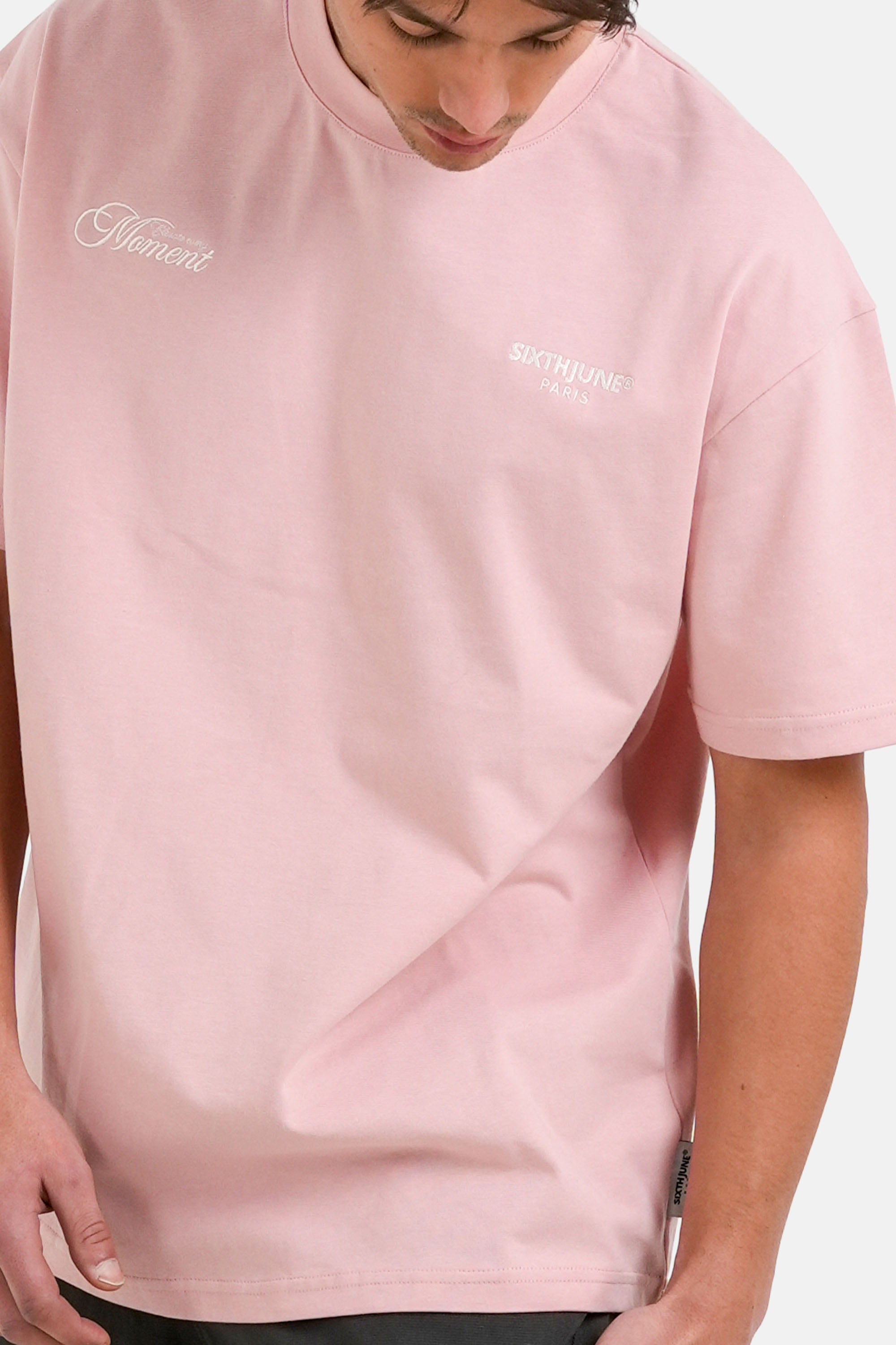 SIXTH JUNE ELEVATE EMBROIDERY S/S T-SHIRT PINK