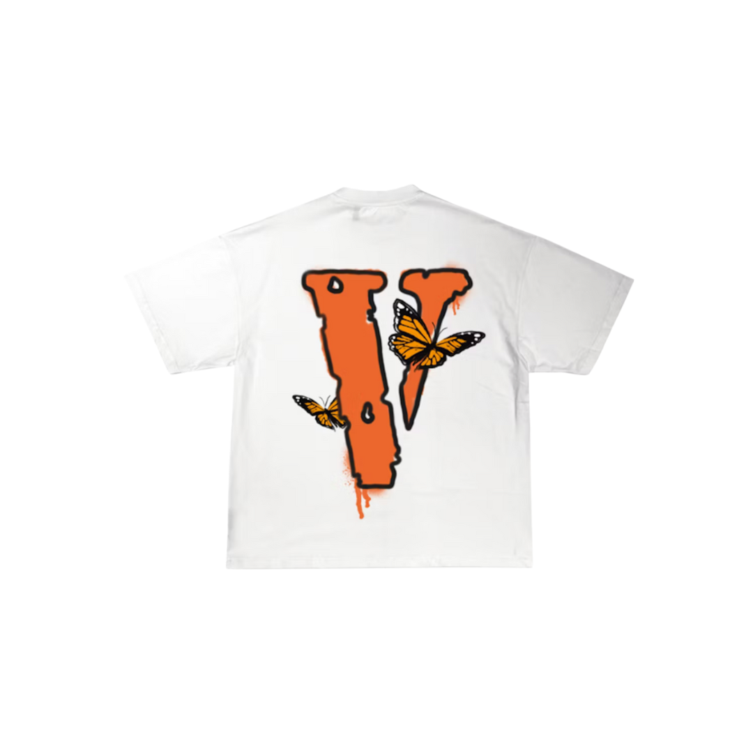 VLONE X JUICE WRLD BUTTERFLY T-SHIRT WHITE