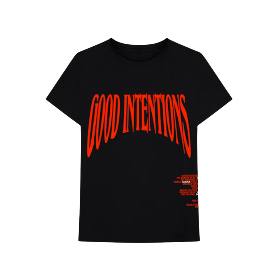 VLONE X NAV BAD HABITS GOOD INTENTIONS T-SHIRT BLACK