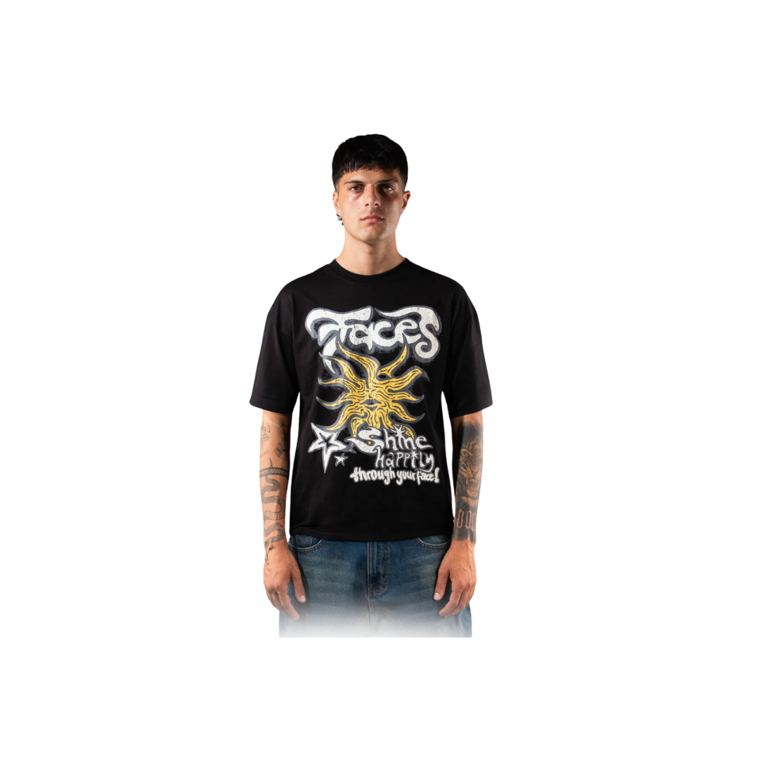 FACES VINTAGE SUNLIGHT SHIRT BLACK