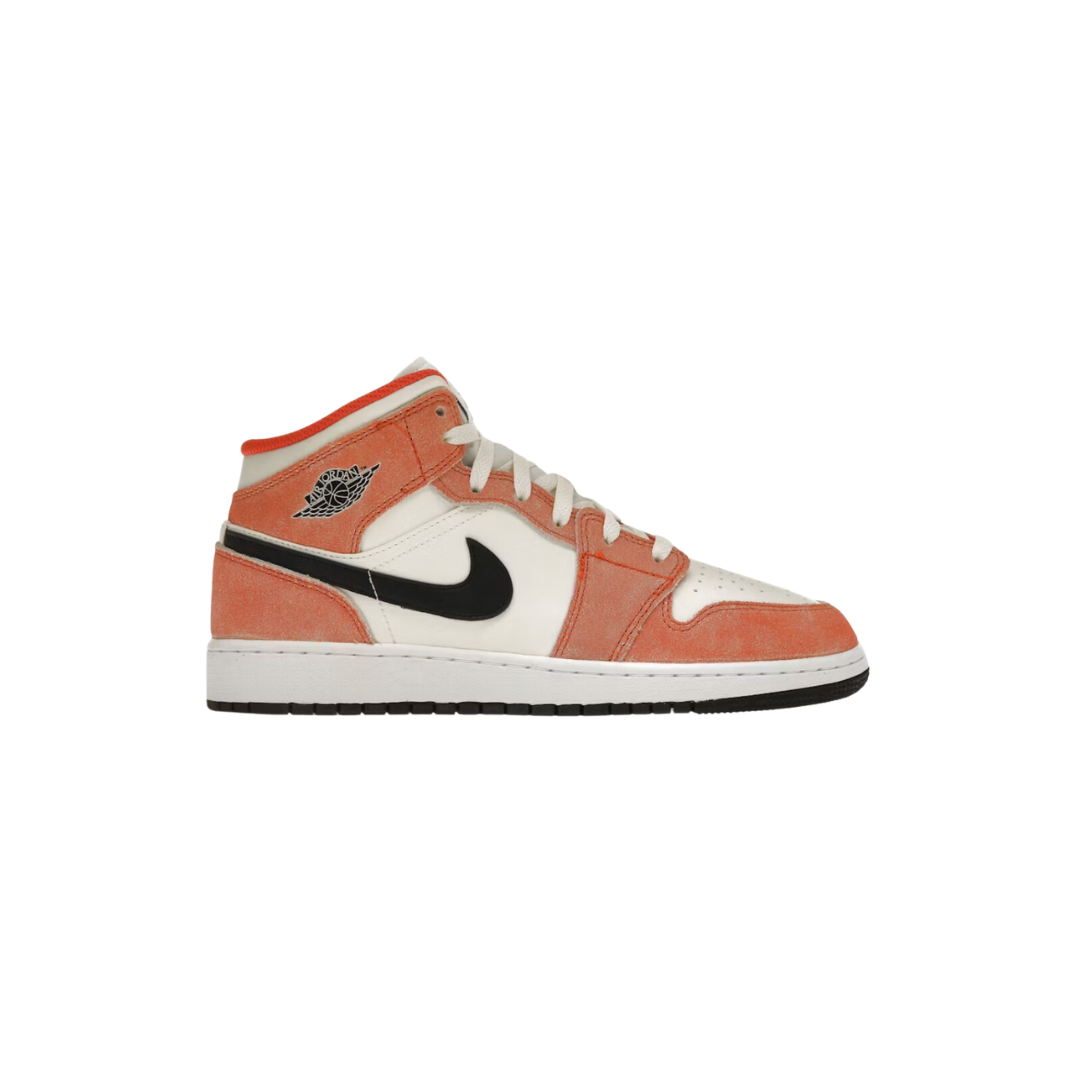 JORDAN 1 MID SE ORANGE SUEDE