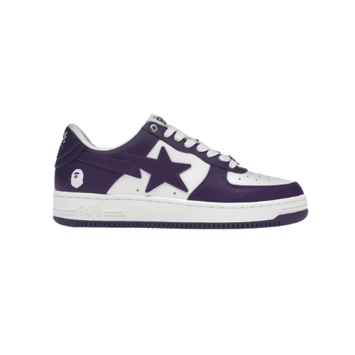 A BATHING APE BAPE STA WHITE PURPLE