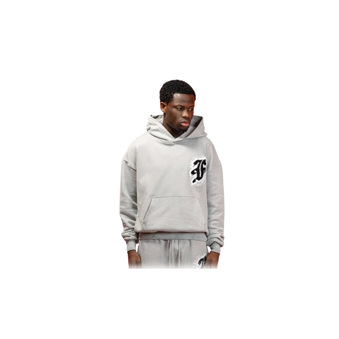 FACES F SPLASH HOODIE GREY