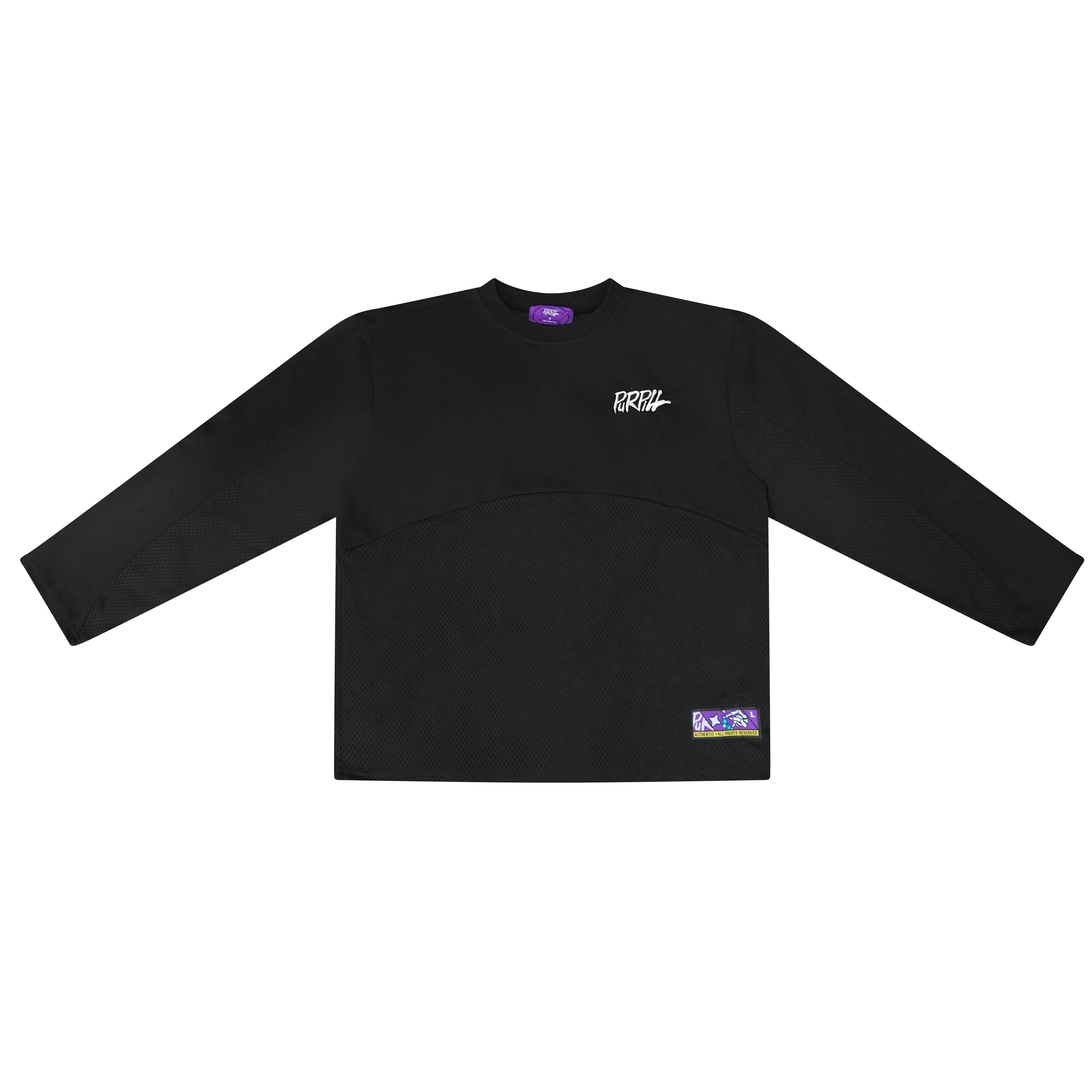 PURPILL MULTI PANEL LONGSLEEVE JERSEY BLACK
