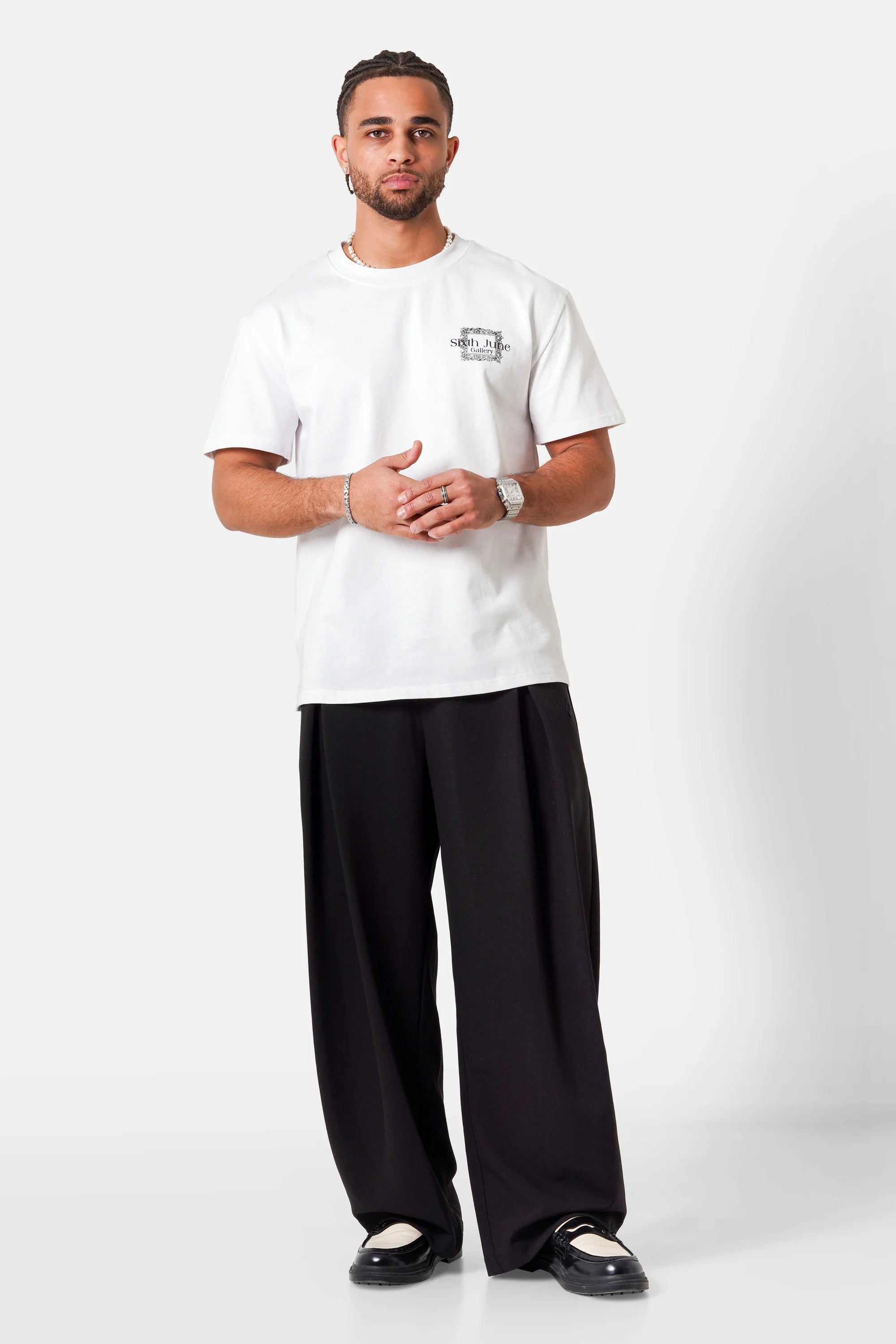TEE-SHIRT SIXTH JUNE EMBROIDERY S/S BLANC