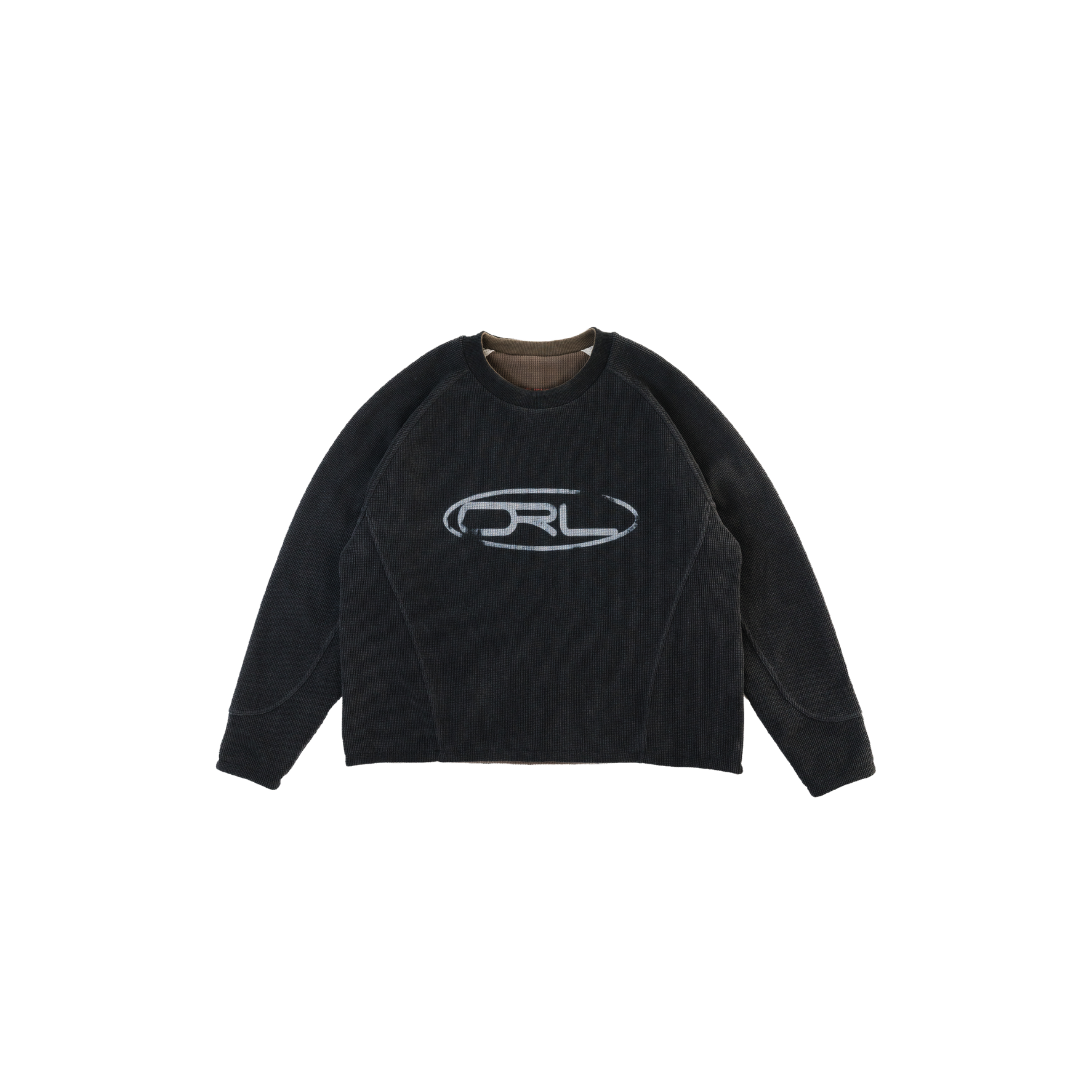 ORELIEN REVERSIBLE WAFFLE LONG SLEEVE