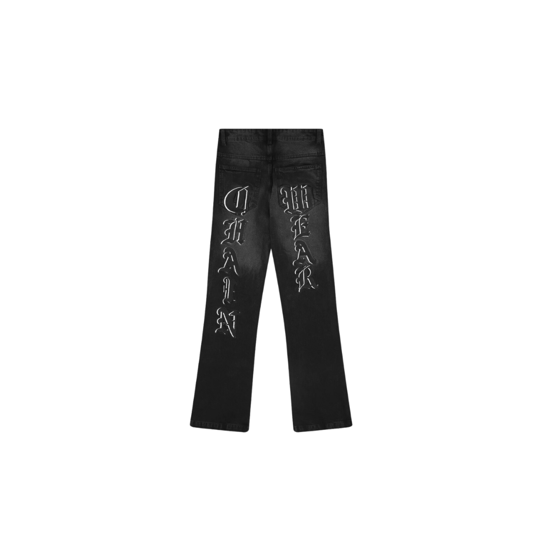 LUKAMACHAIN CHAINWEAR JEANS BLACK ON BLACK