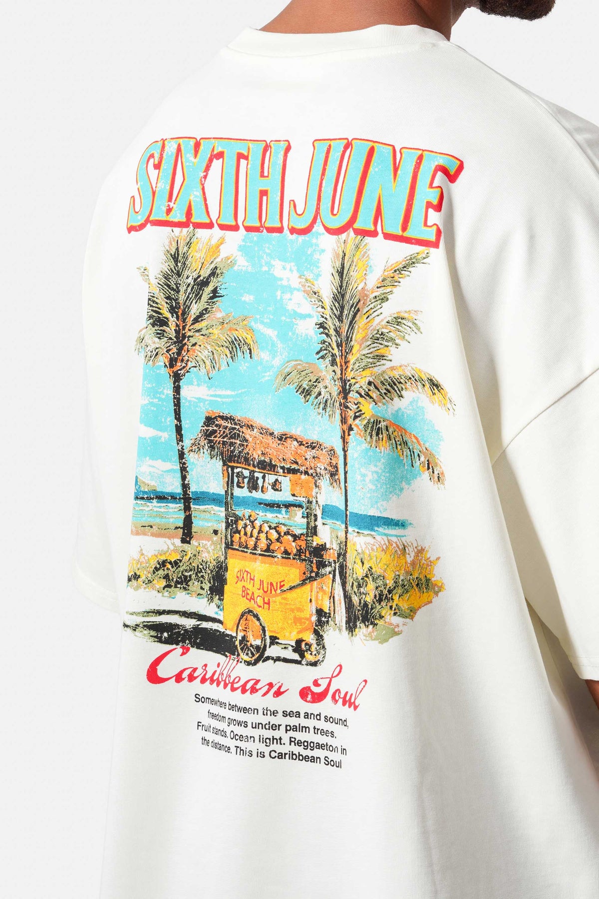 TEE-SHIRT SIXTH JUNE EMBROIDERY S/S BLANC