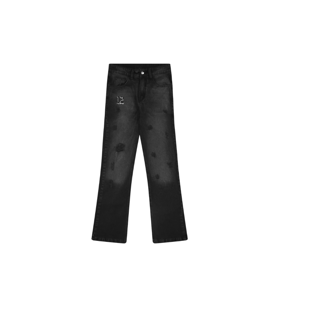 LUKAMACHAIN CHAINWEAR JEANS BLACK ON BLACK