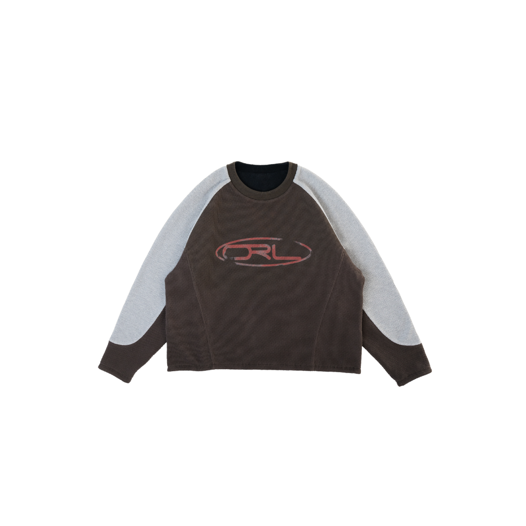 ORELIEN REVERSIBLE WAFFLE LONG SLEEVE