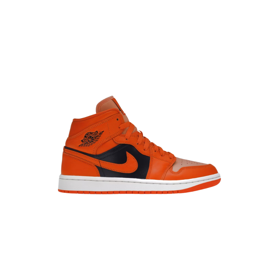 JORDAN 1 MID SE RUSH ORANGE CRIMSON BLISS