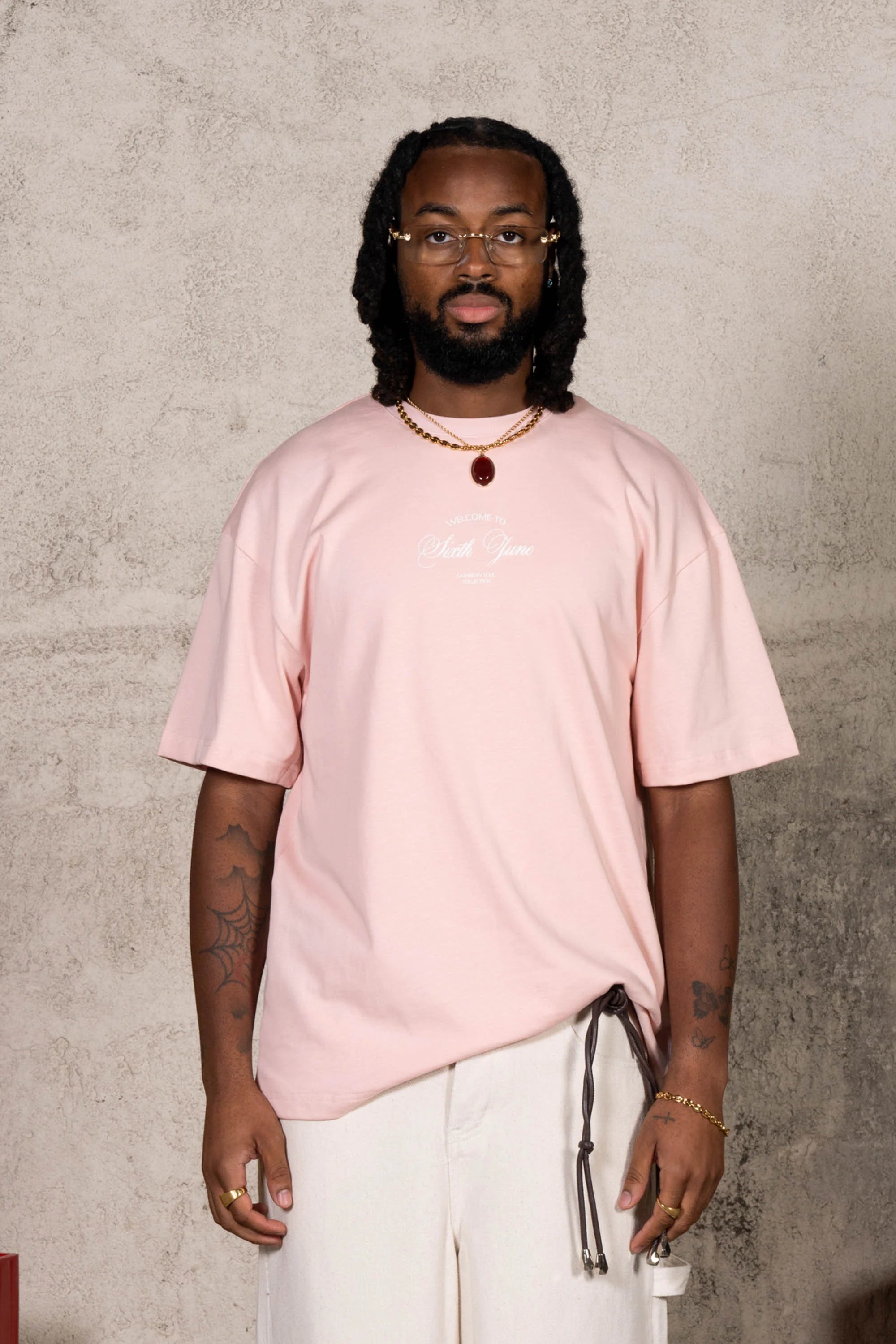 TEE-SHIRT SIXTH JUNE EMBROIDERY S/S BLANC