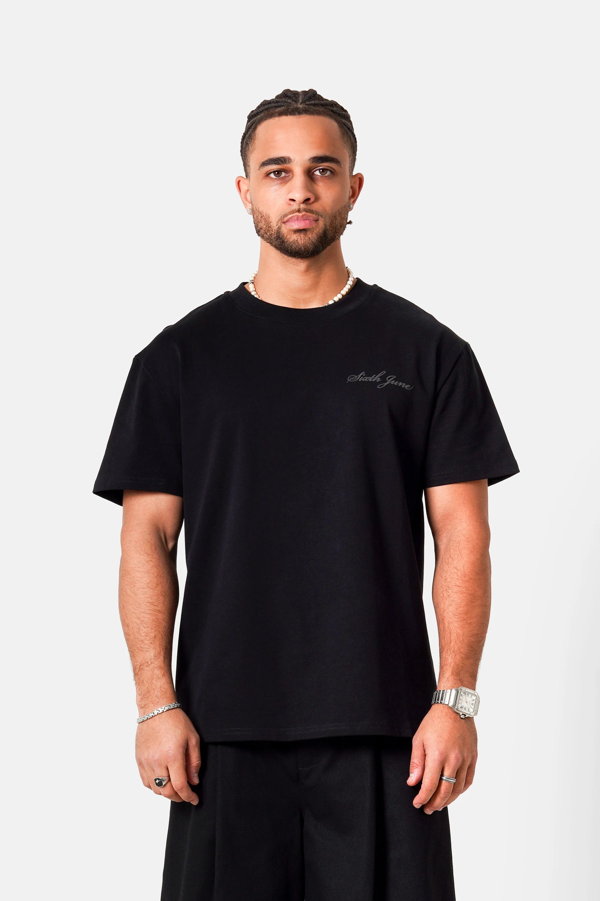 TEE-SHIRT SIXTH JUNE EMBROIDERY S/S BLANC