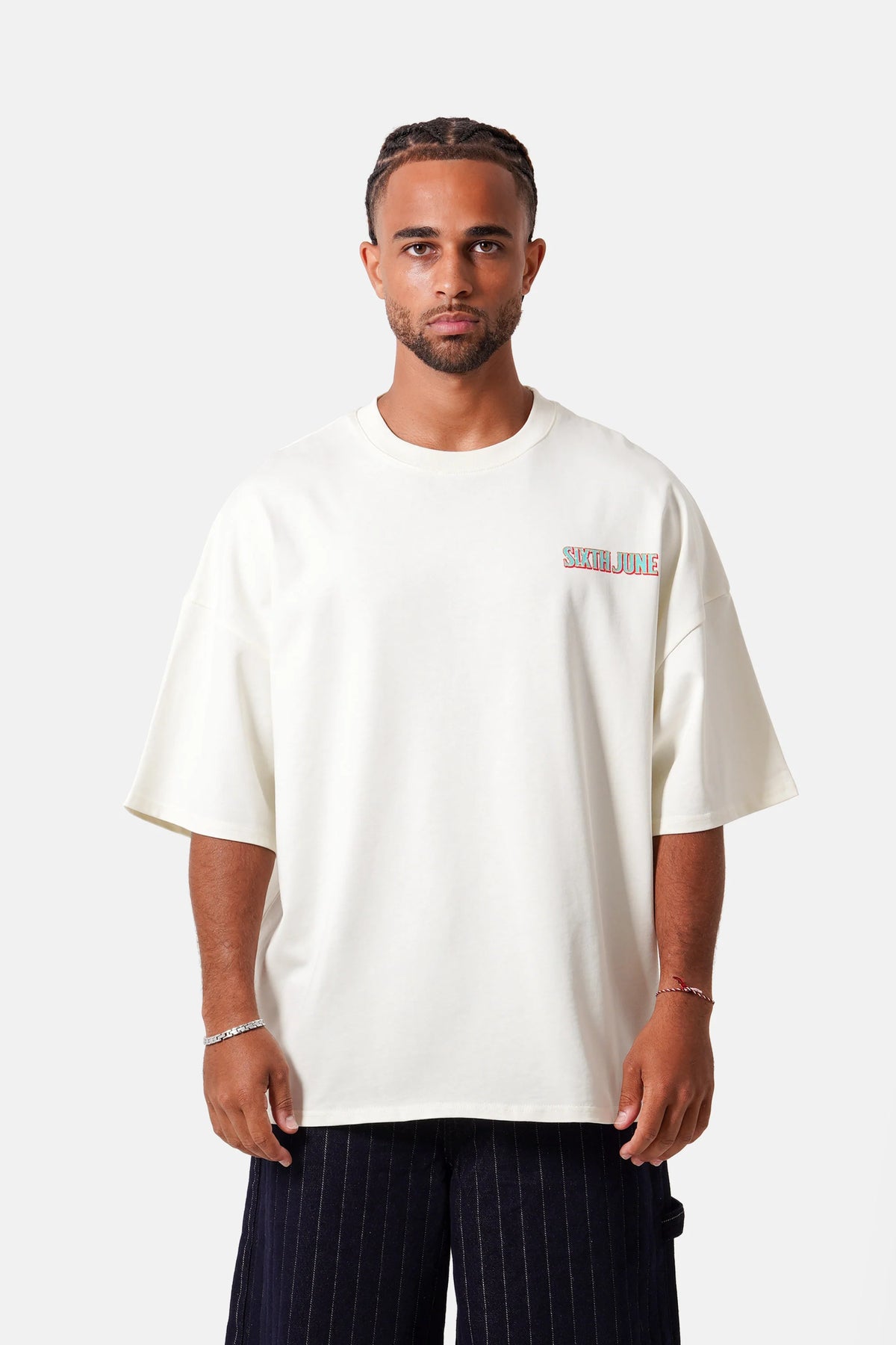 TEE-SHIRT SIXTH JUNE EMBROIDERY S/S BLANC