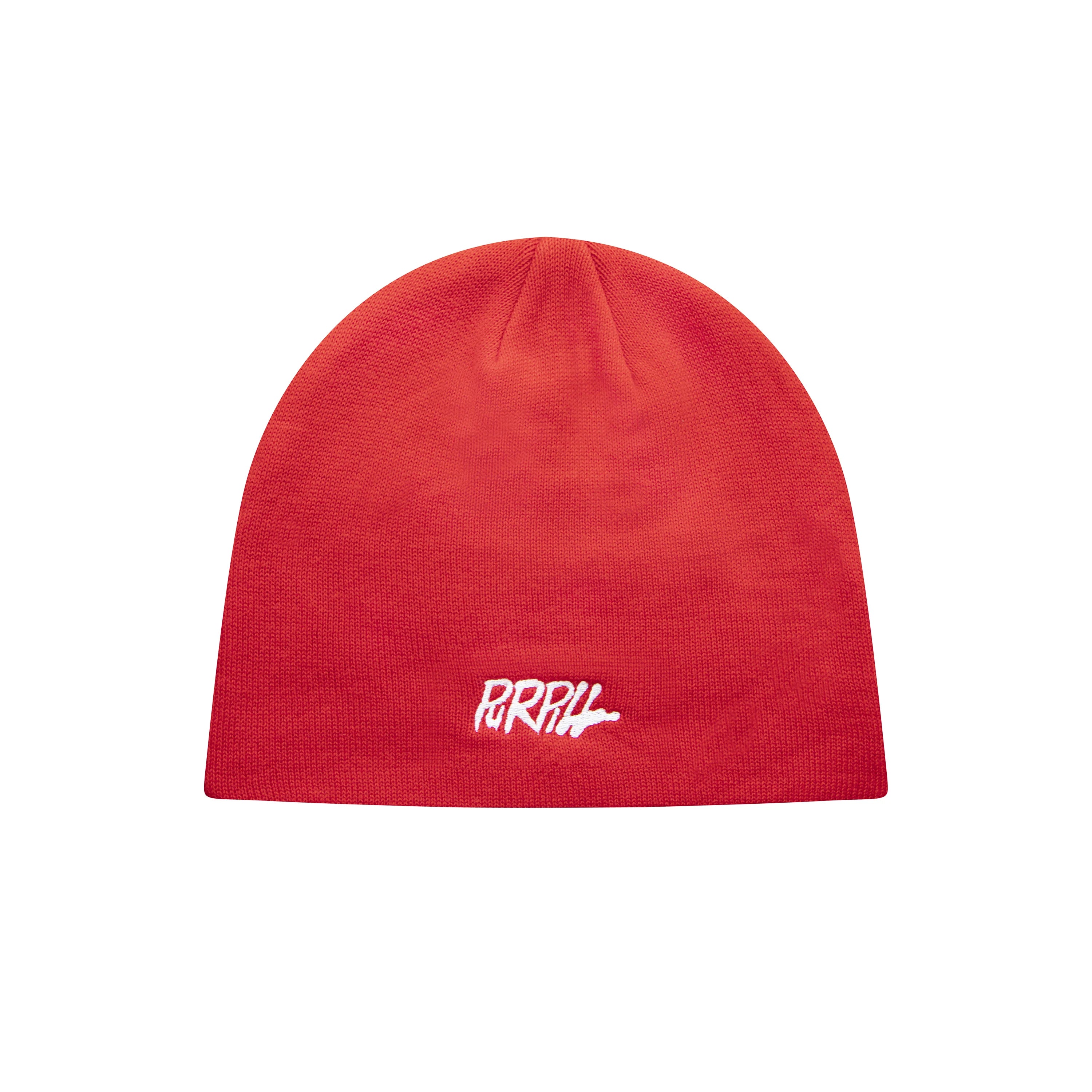 PURPILL EMBROIDERY BEANIE RED