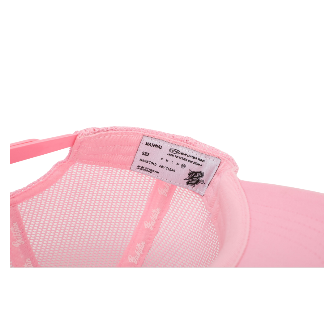BAKLAIN DISTRESSED TRUCKER CAP PINK