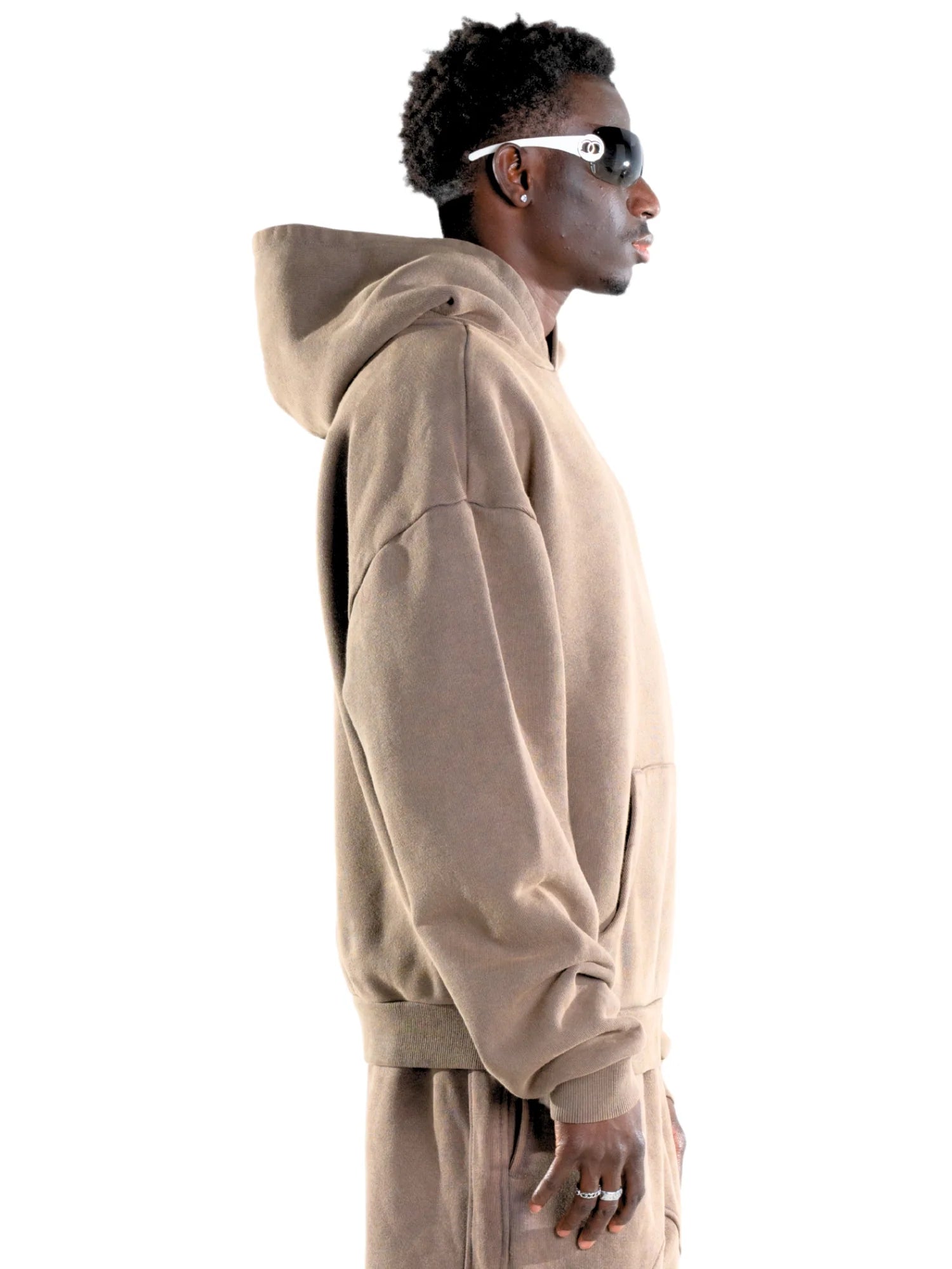 "F" HORSE HOODIE BROWN