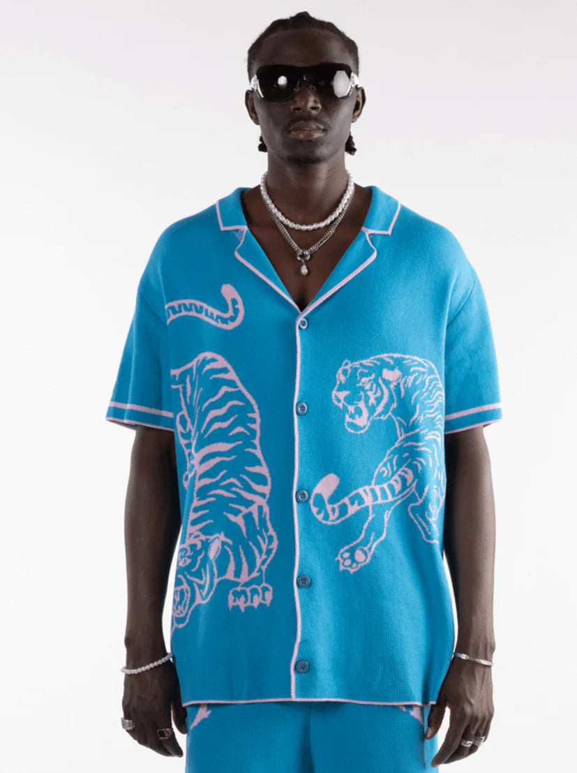 FINELLI TIGER KNIT BLUE