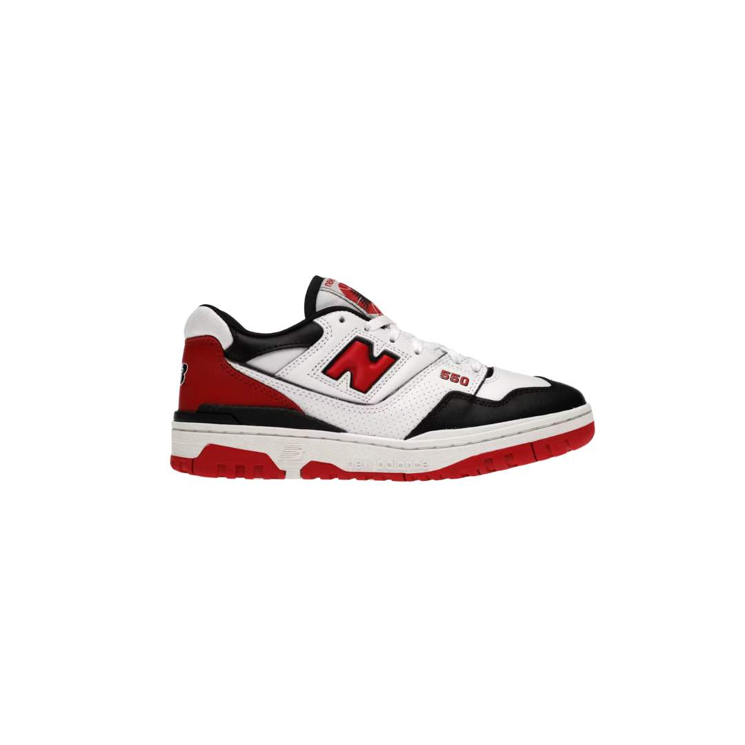 NEW BALANCE 550 WHITE RED BLACK