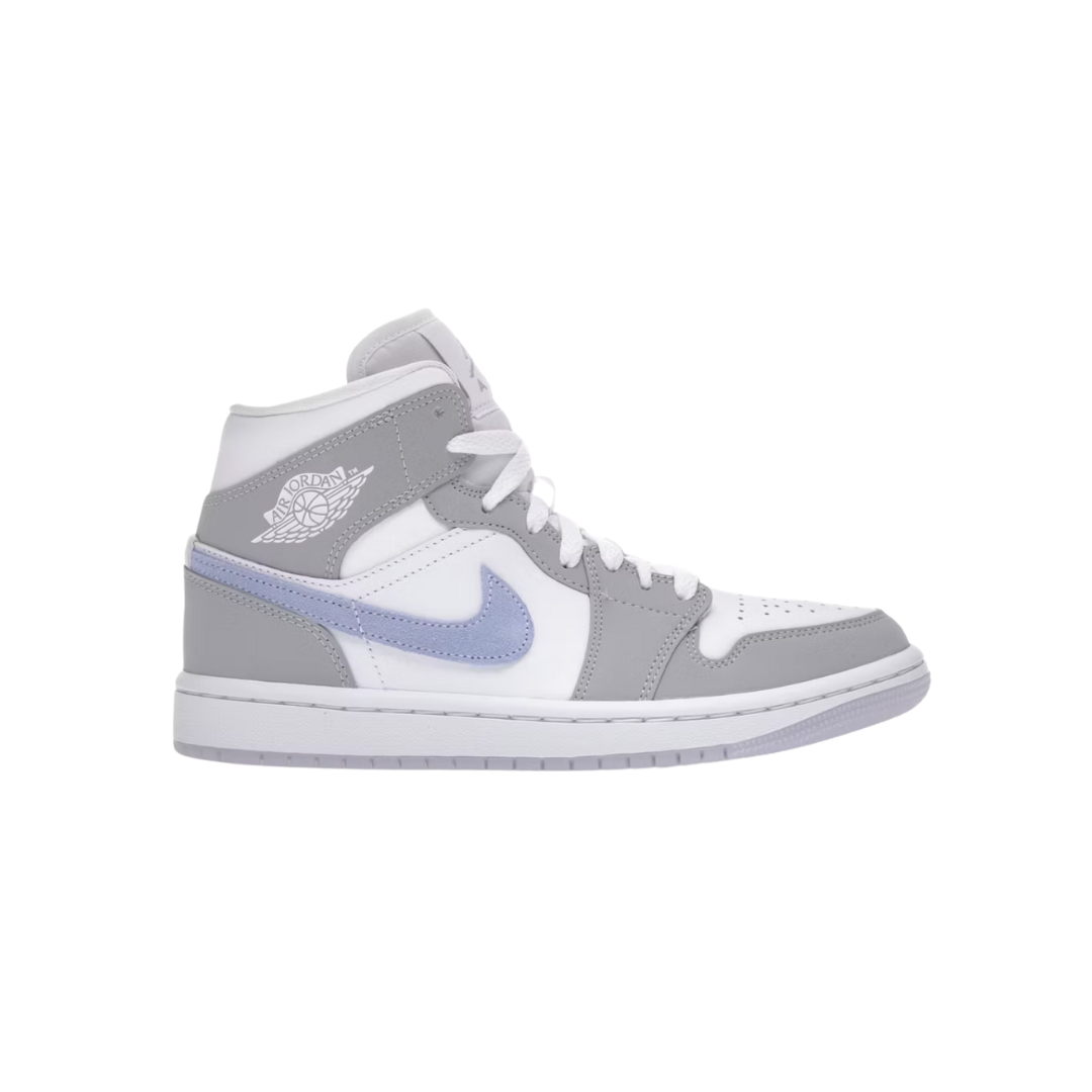 JORDAN 1 MID WOLF GREY ALUMINIUM