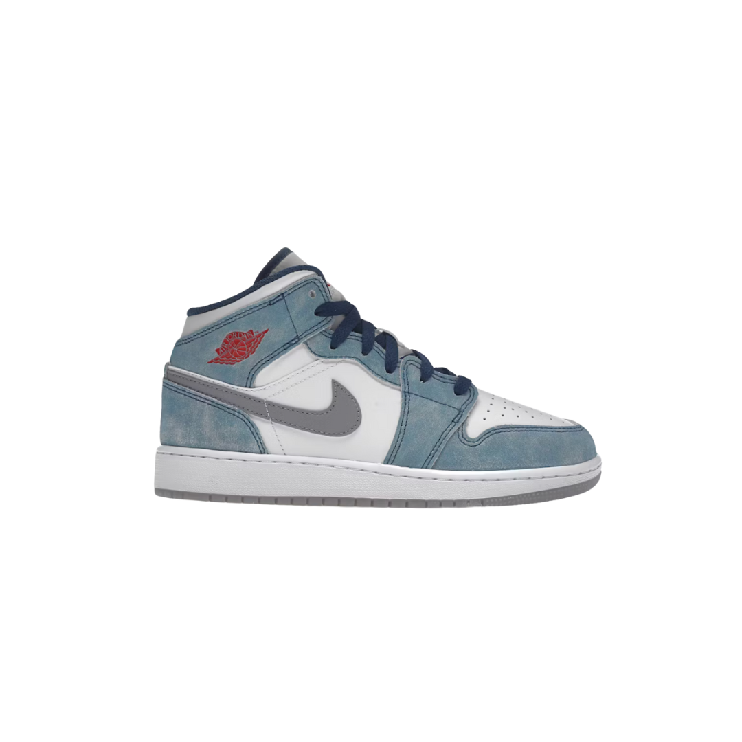 JORDAN 1 MID FRENCH BLUE FIRE RED