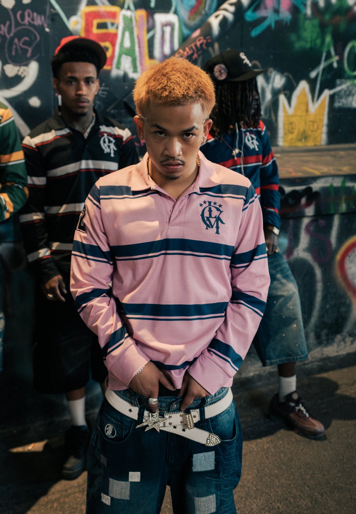 Lukamachain Polo Longsleeve 3Hunna - Pink