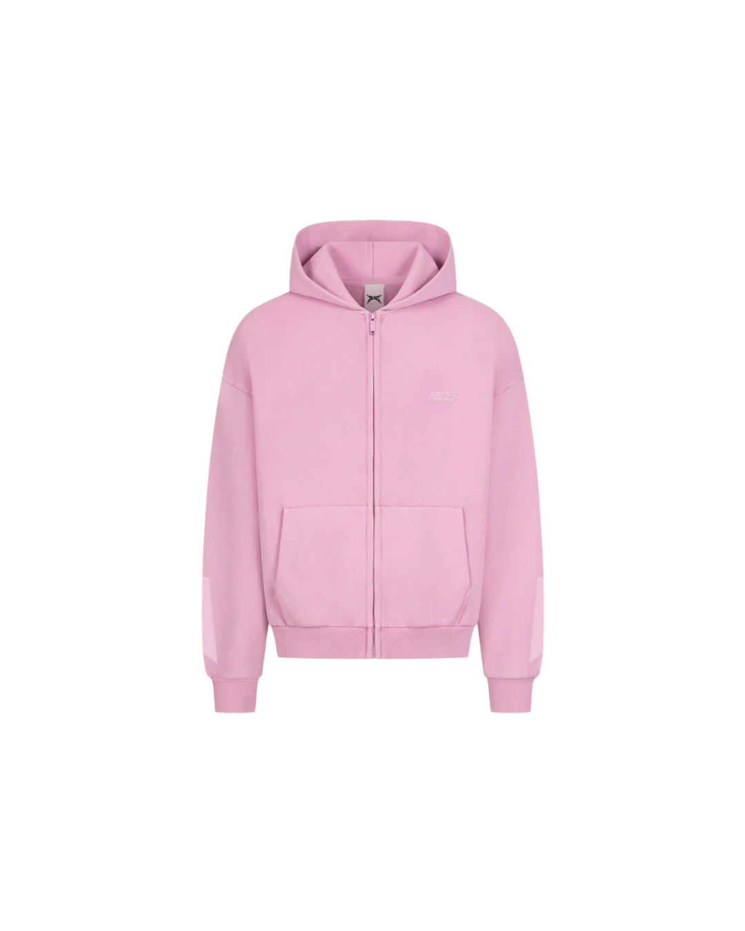 FACES CLOUDED ZIPPER PINK
