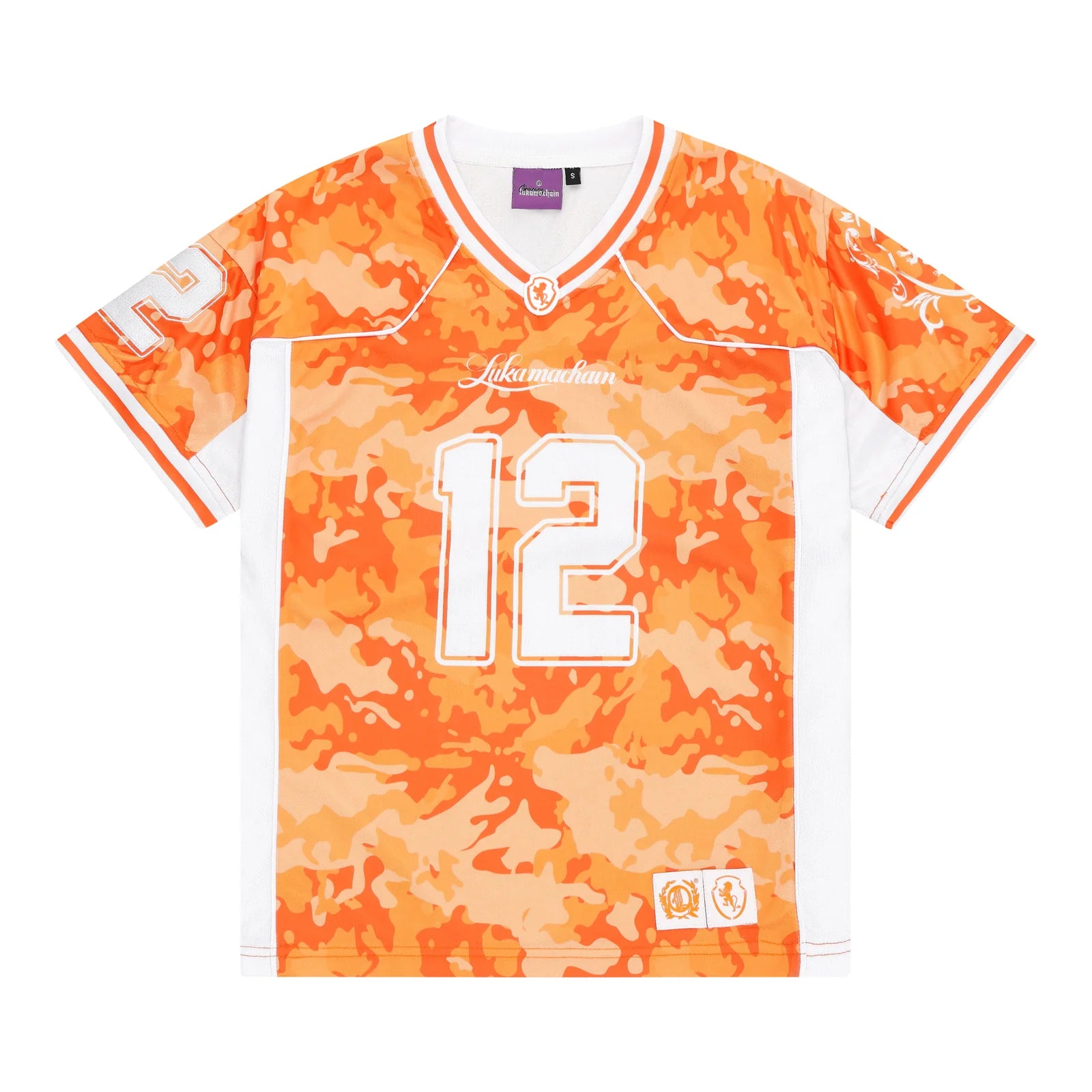 LUKAMACHAIN CAMO JERSEY ORANGE