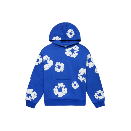 DENIM TEARS HOODIE ROYAL BLUE