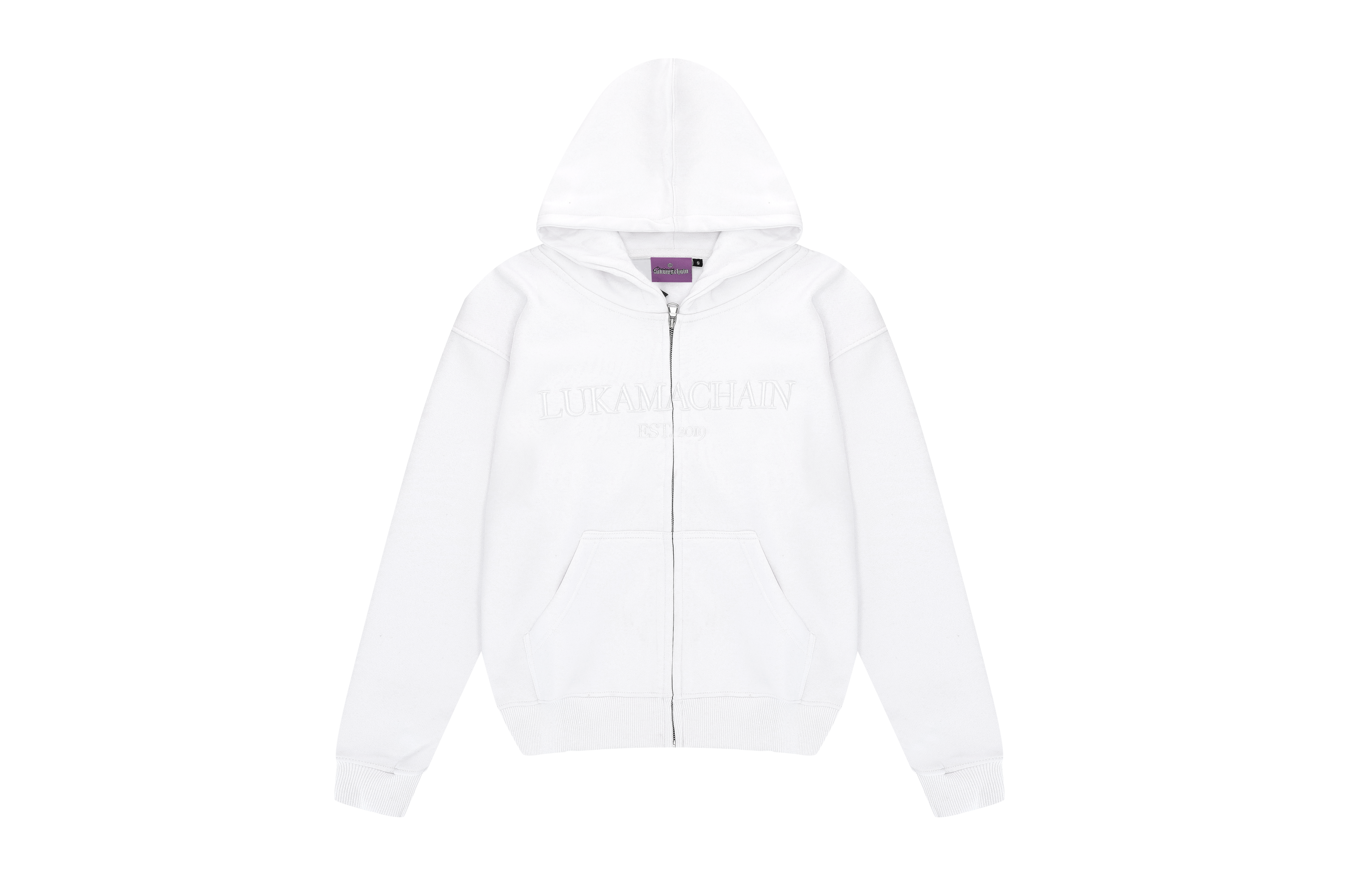 LUKAMACHAIN EST 2019 ZIPPER WHITE