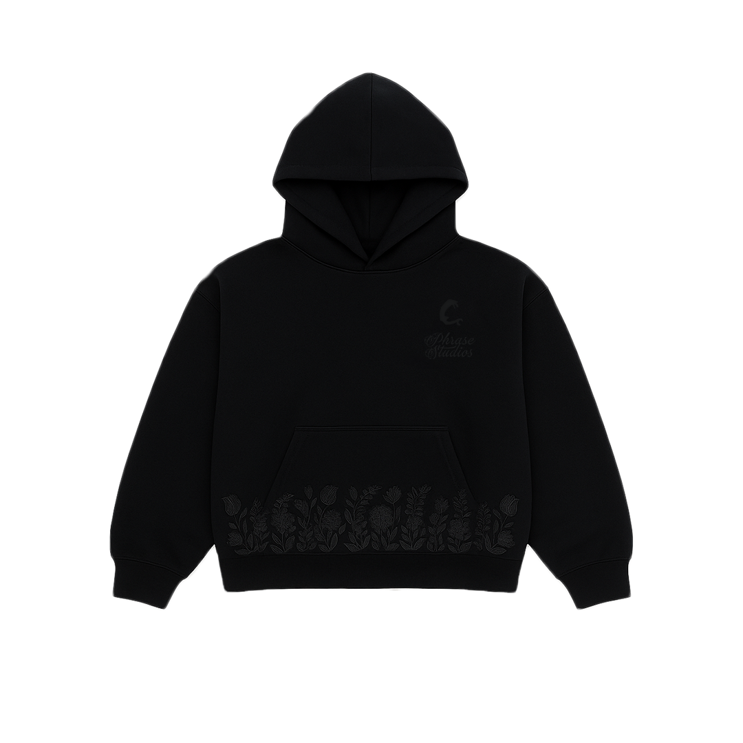 PHRASE STUDIOS BLOOM HOODIE - BLACK