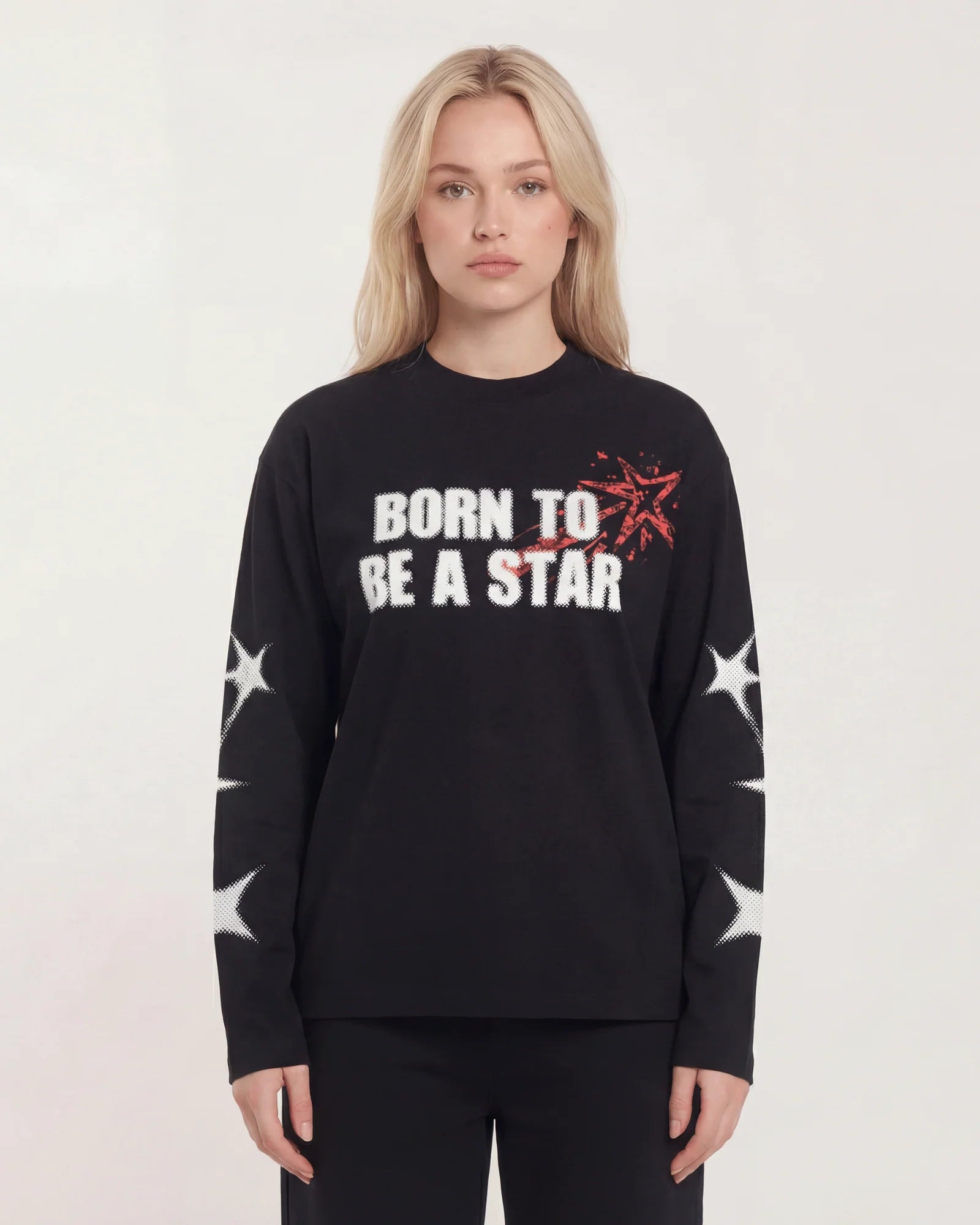 FACES ELEGANT LONGSLEEVE BLACK