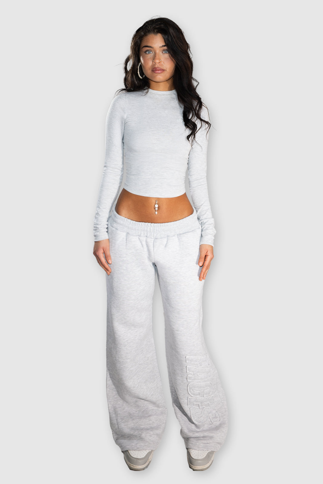 FACES CLOUDED 2026 WOMEN LONGSLEEVE I SNOW GREY