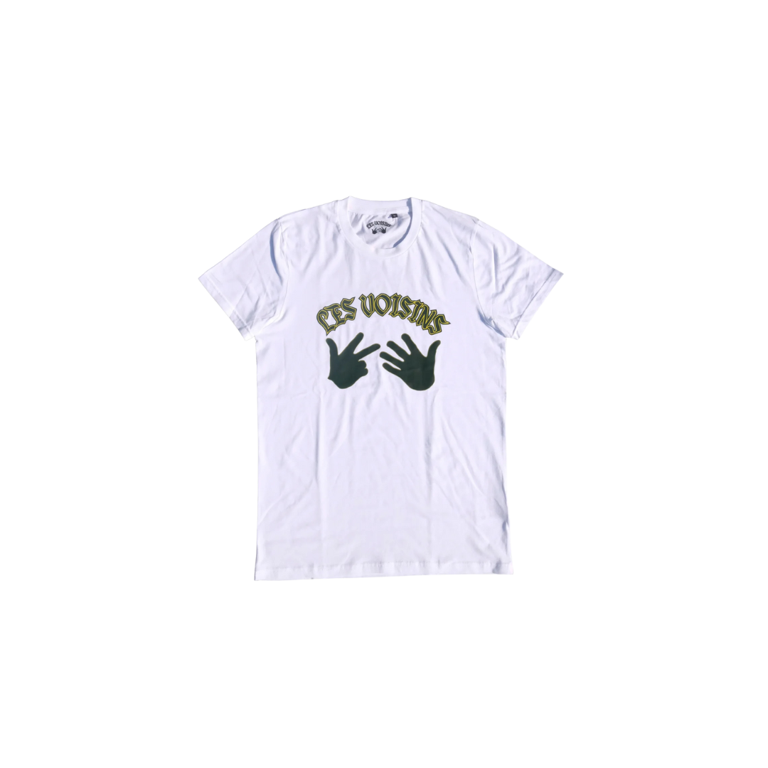LES VOISINS Logo T-shirt Green/Yellow