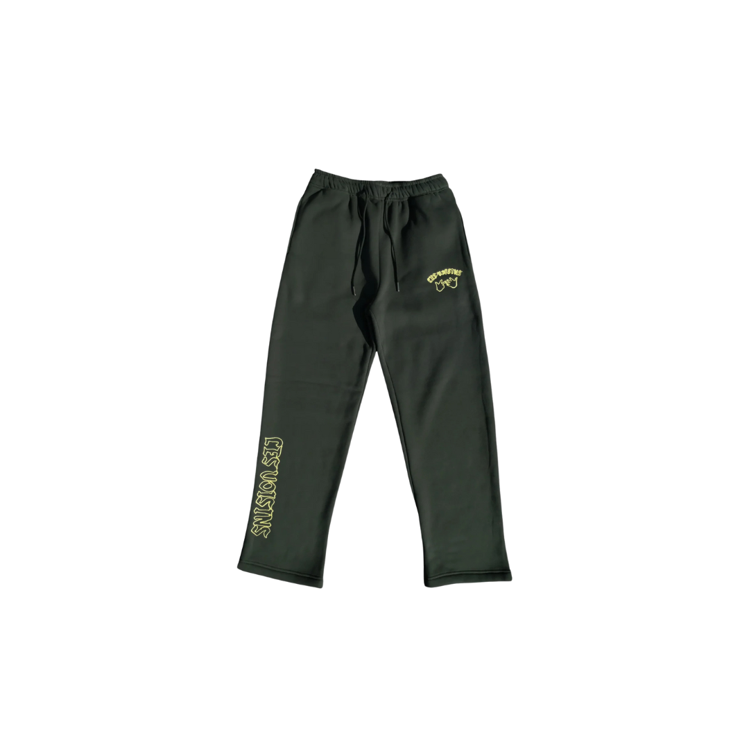 LES VOISINS SWEATPANTS GREEN/YELLOW