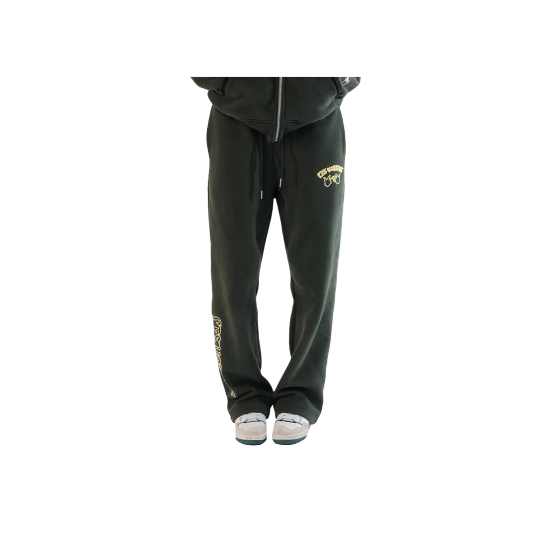 LES VOISINS SWEATPANTS GREEN/YELLOW