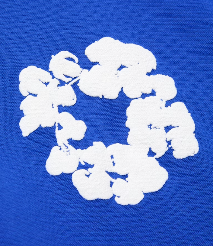 DENIM TEARS HOODIE ROYAL BLUE