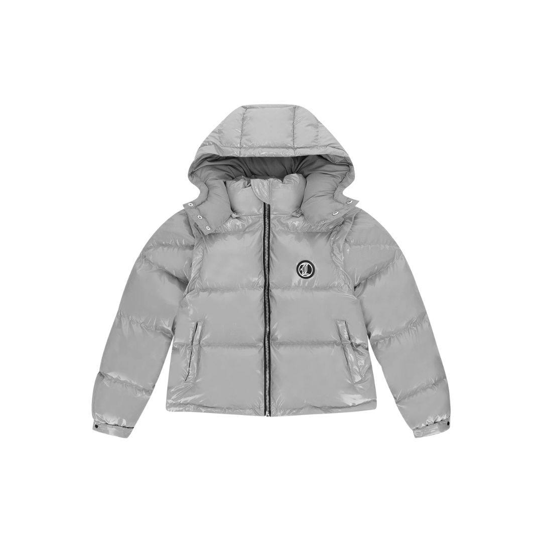 LUKAMACHAIN PUFFER JACKET GREY GRAFFITI