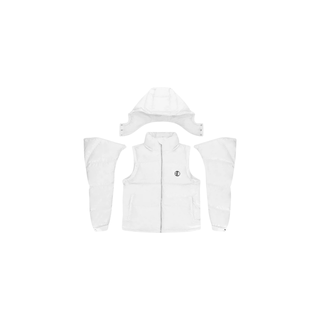 LUKAMACHAIN PUFFER JACKET WHITE GRAFFITI