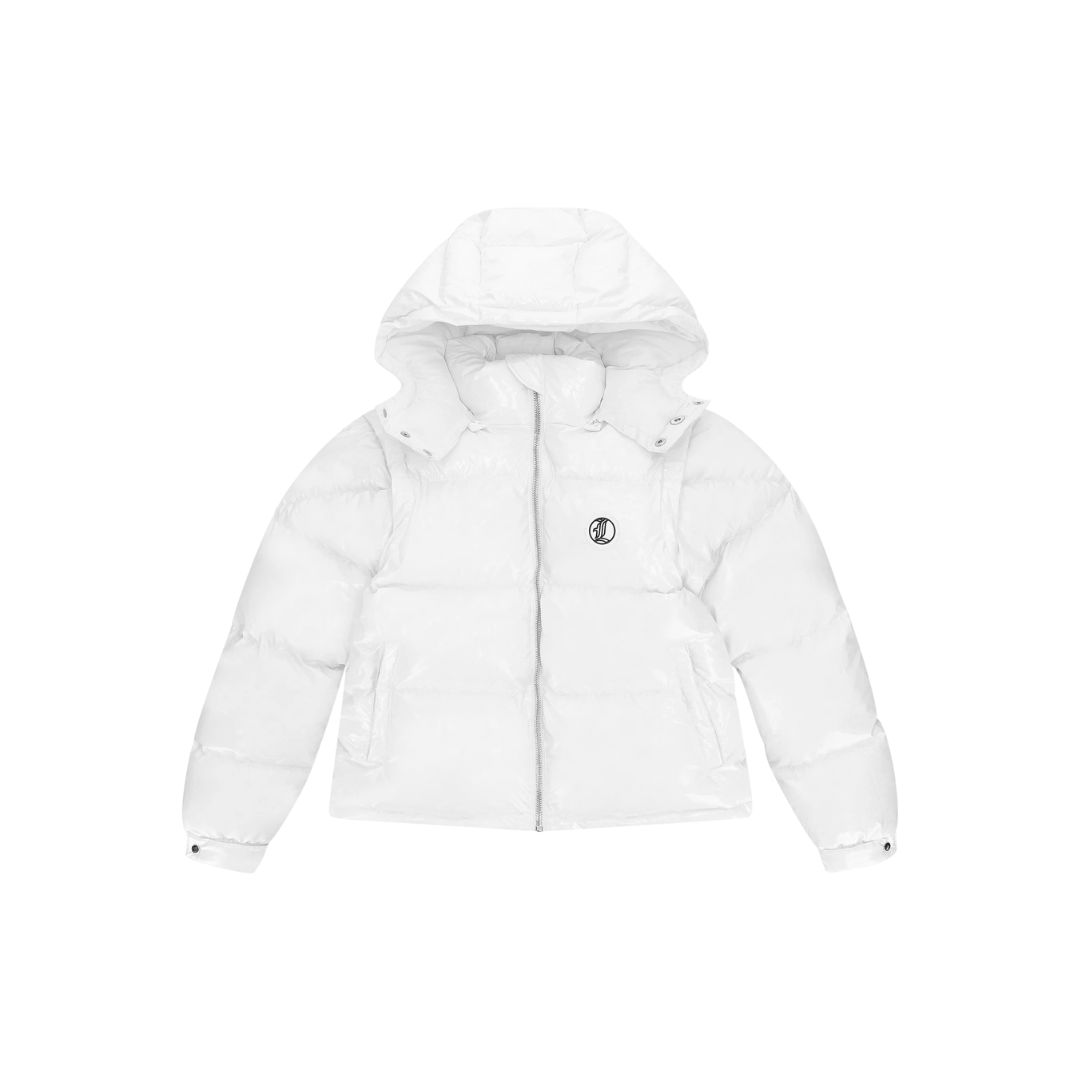 LUKAMACHAIN PUFFER JACKET WHITE GRAFFITI