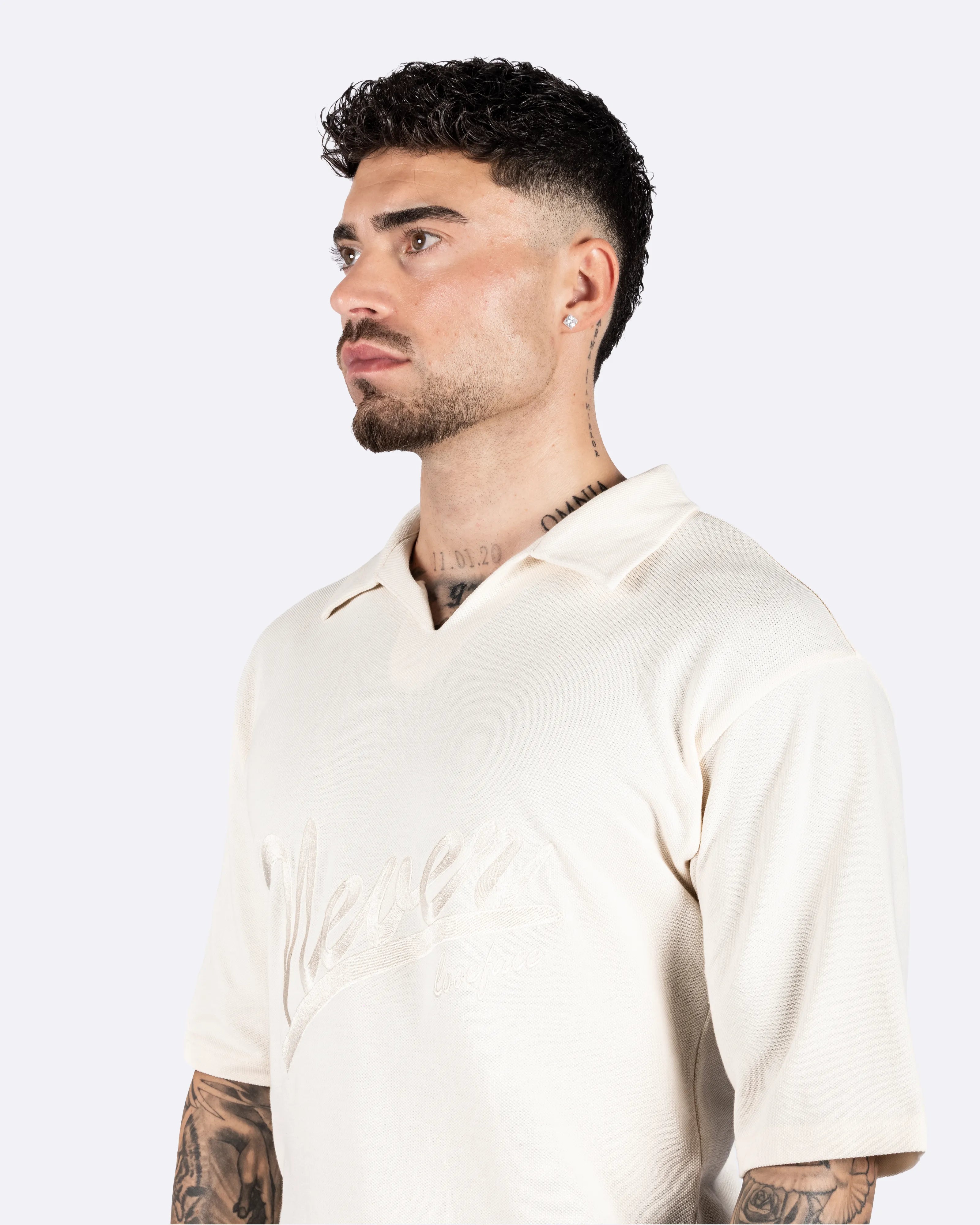 NEVERLOSEFACE CATANIA POLO BEIGE