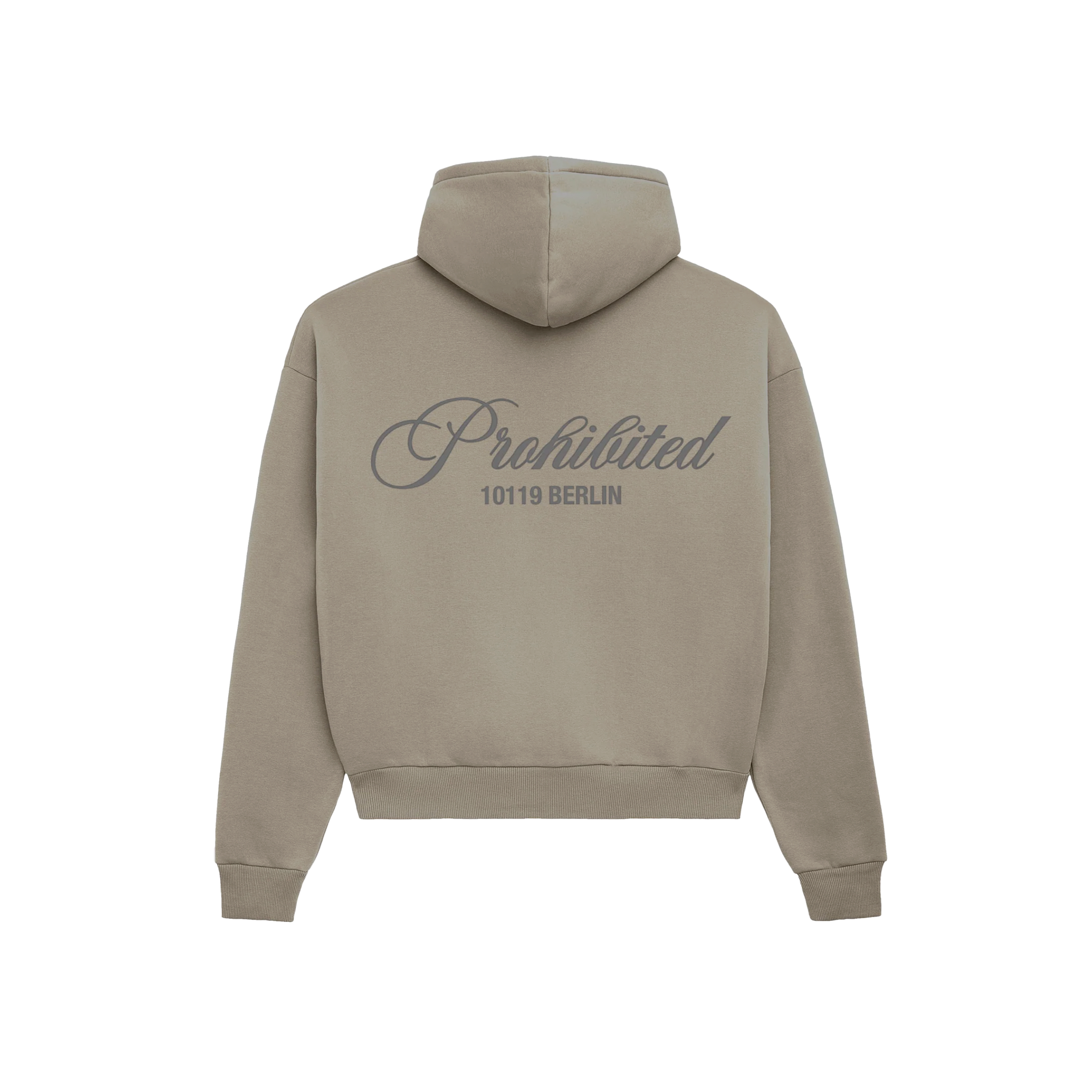 SWEAT À CAPUCHE GRIS POUSSIÈRE INTERDIT