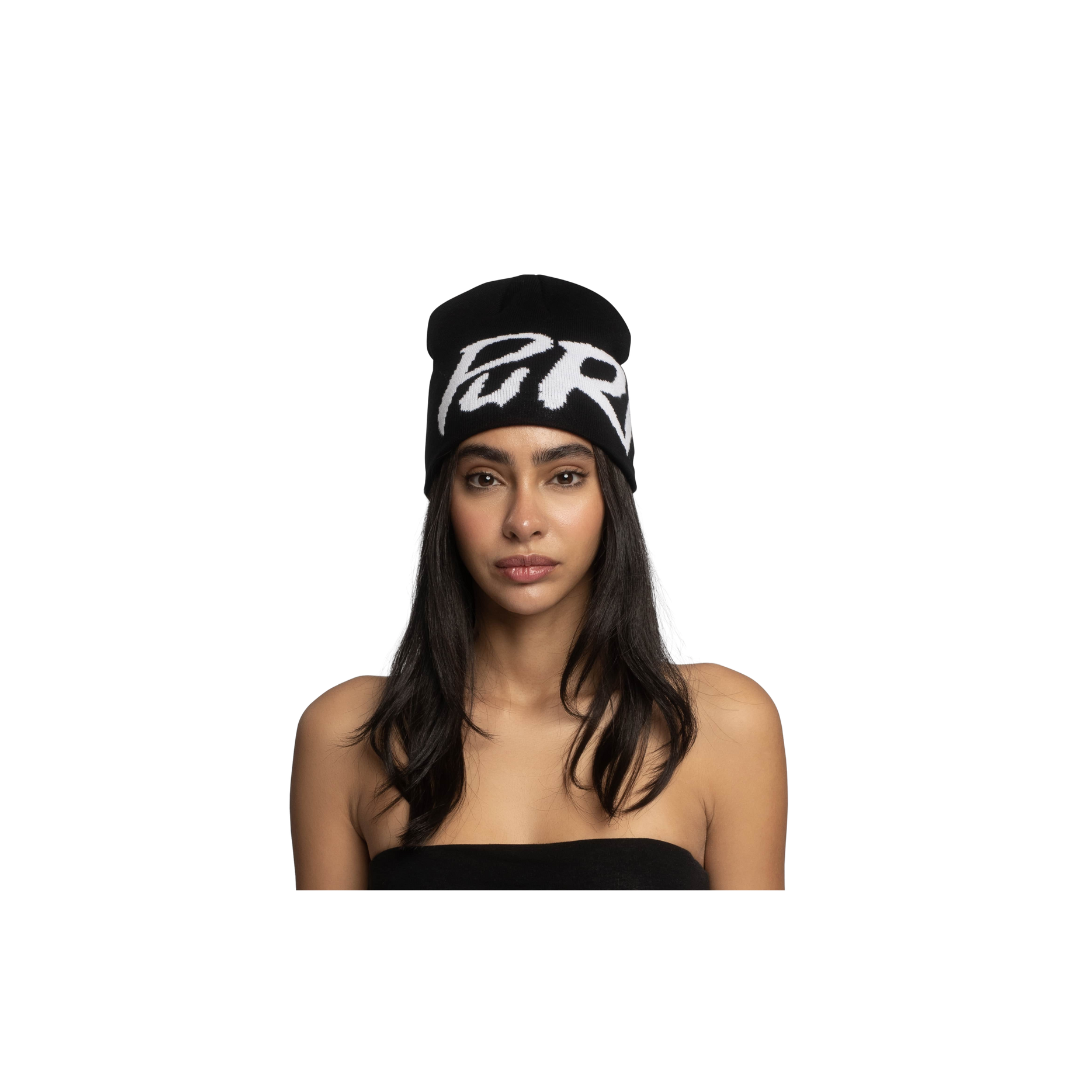 PURPILL BEANIE JACQUARD BLACK