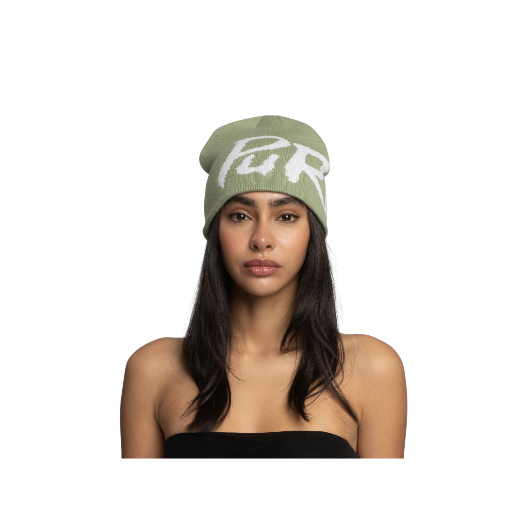 PURPILL BEANIE JACQUARD OLIVE