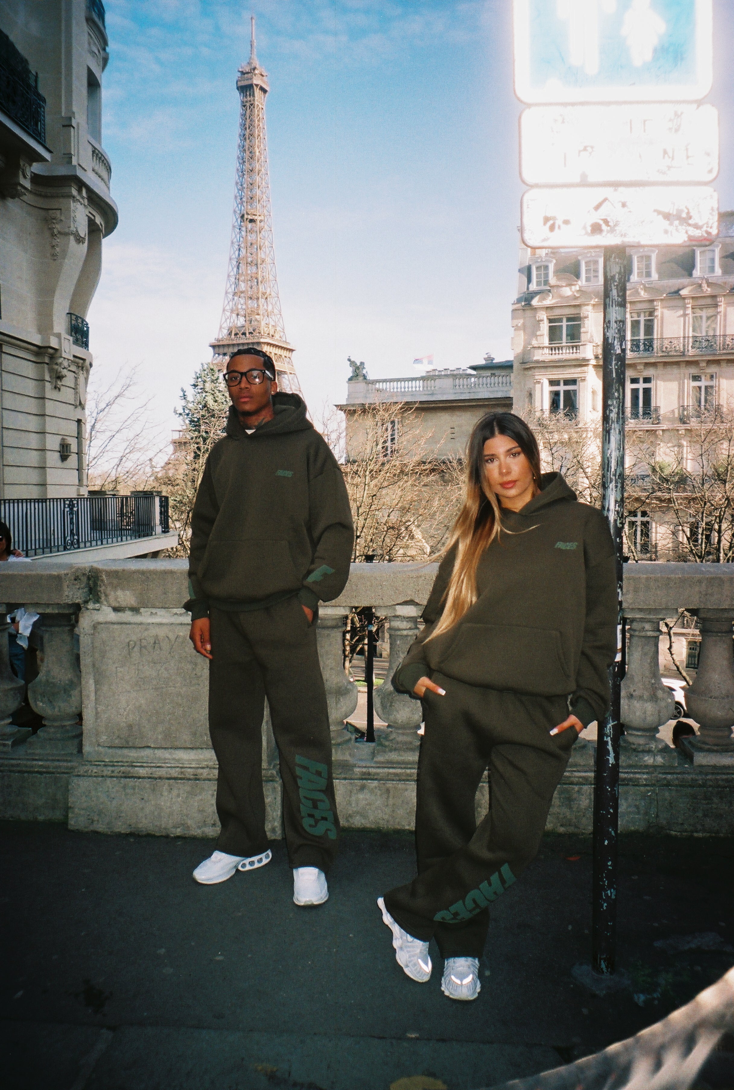 FACES CLOUDED PANTS MILITARY GREEN