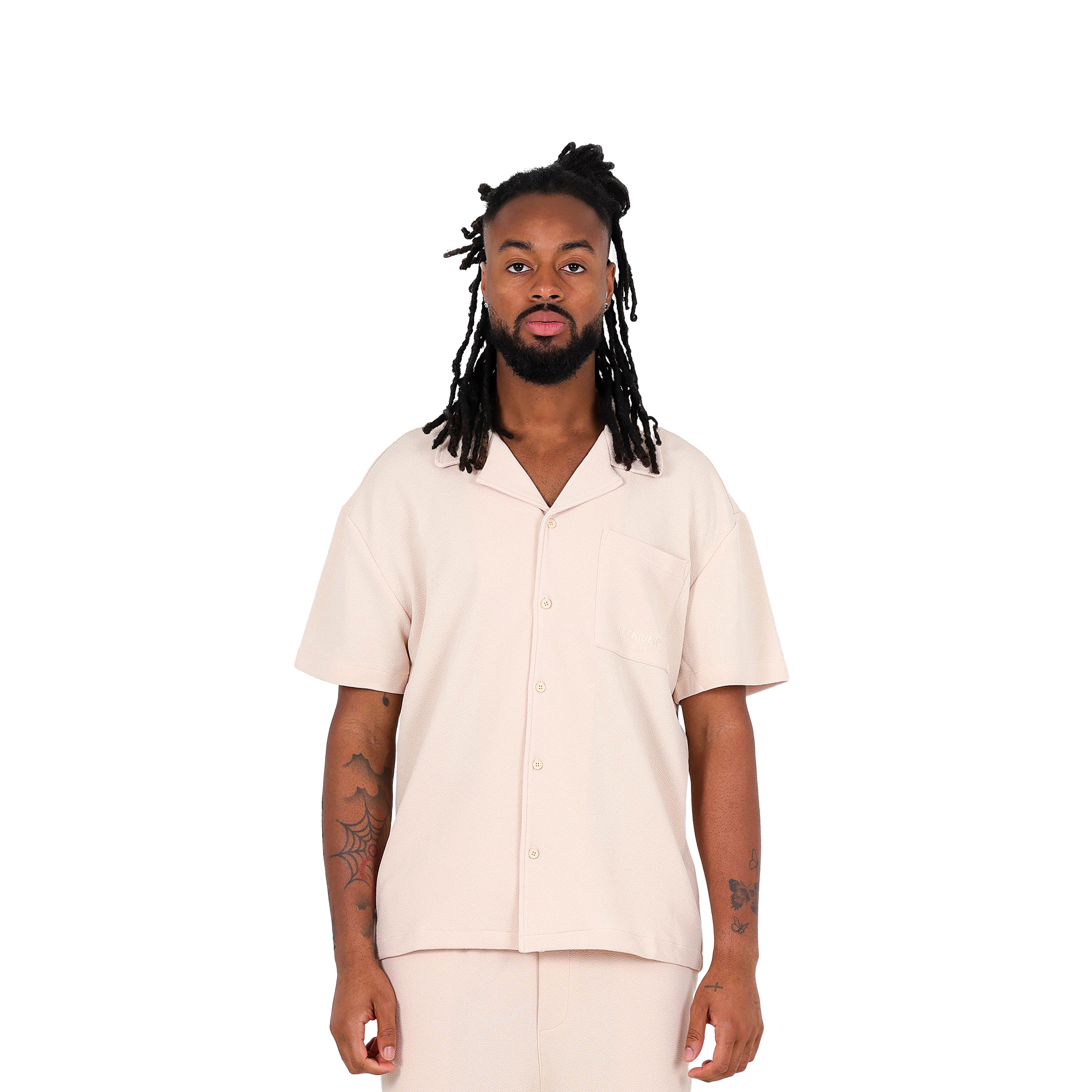 CHEMISE EN CRÊPE SIXTH JUNE BEIGE