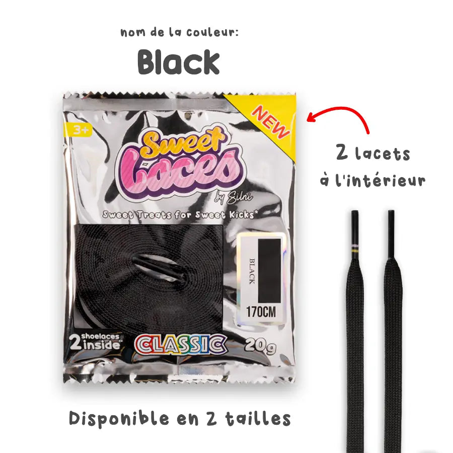 SWEET LACES CLASSICS BLACK