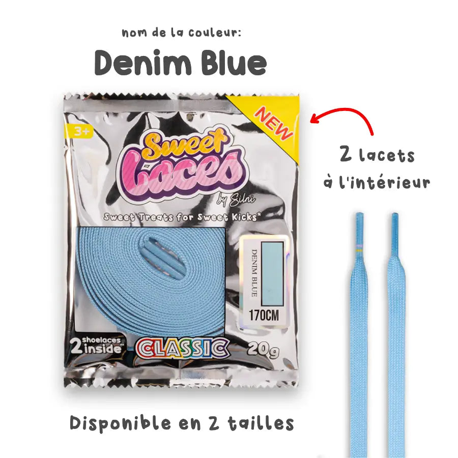 SWEET LACES CLASSICS DENIM BLUE