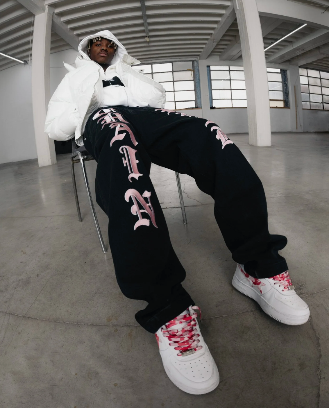 LUKAMACHAIN CHAINWEAR JEANS PINK